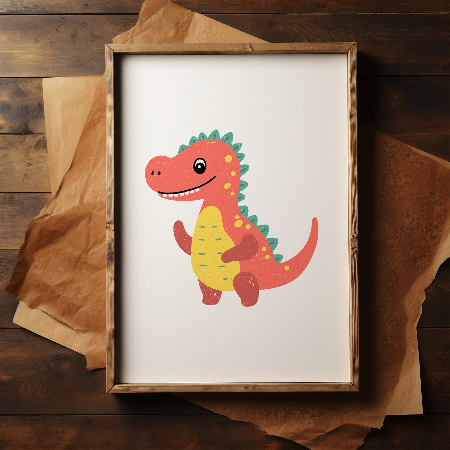 Set of 3 Children's bedroom prints, Nursery wall art, Kid's bedroom poster, Baby nursery prints, baby animals, Home decor, Dinosaur pictures