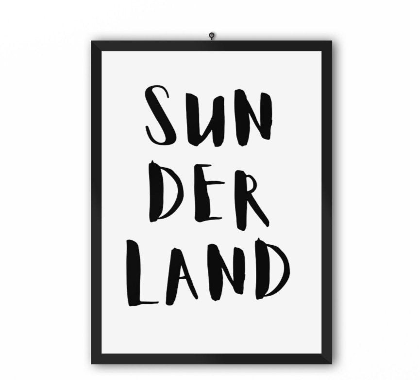 Custom city text poster - Any location name
