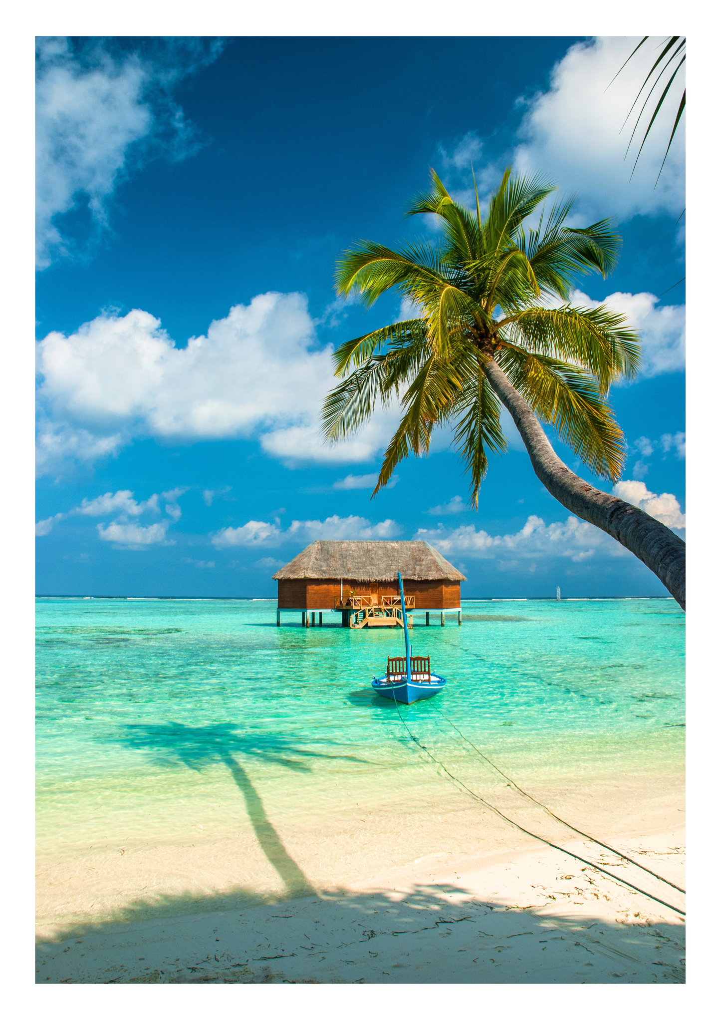 Set of 3 Maldives colour prints
