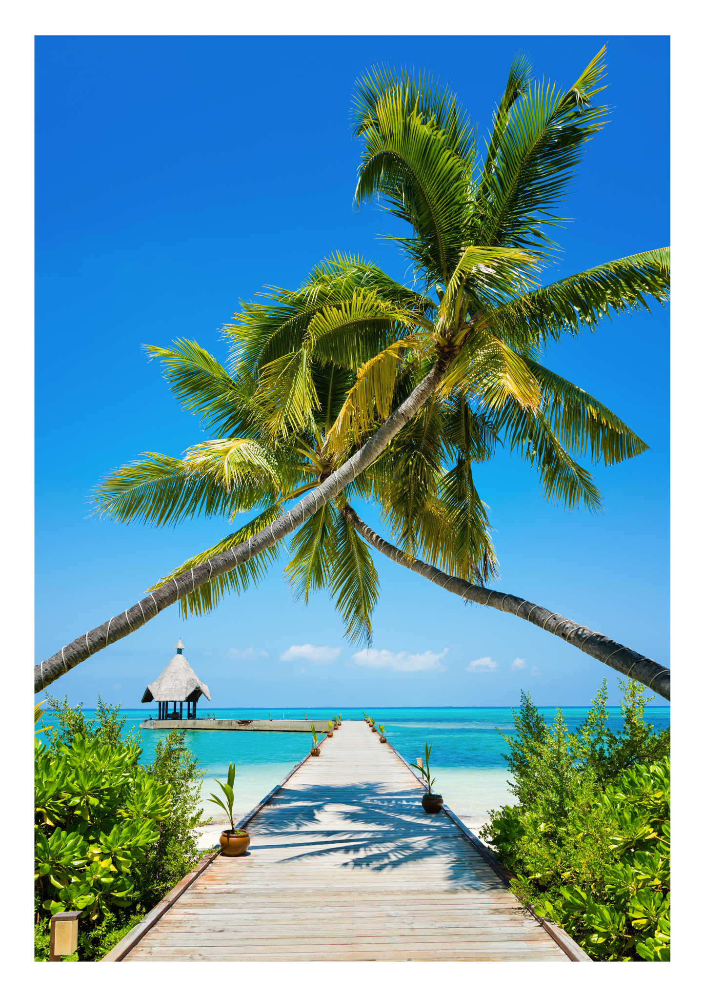 Set of 3 Maldives colour prints