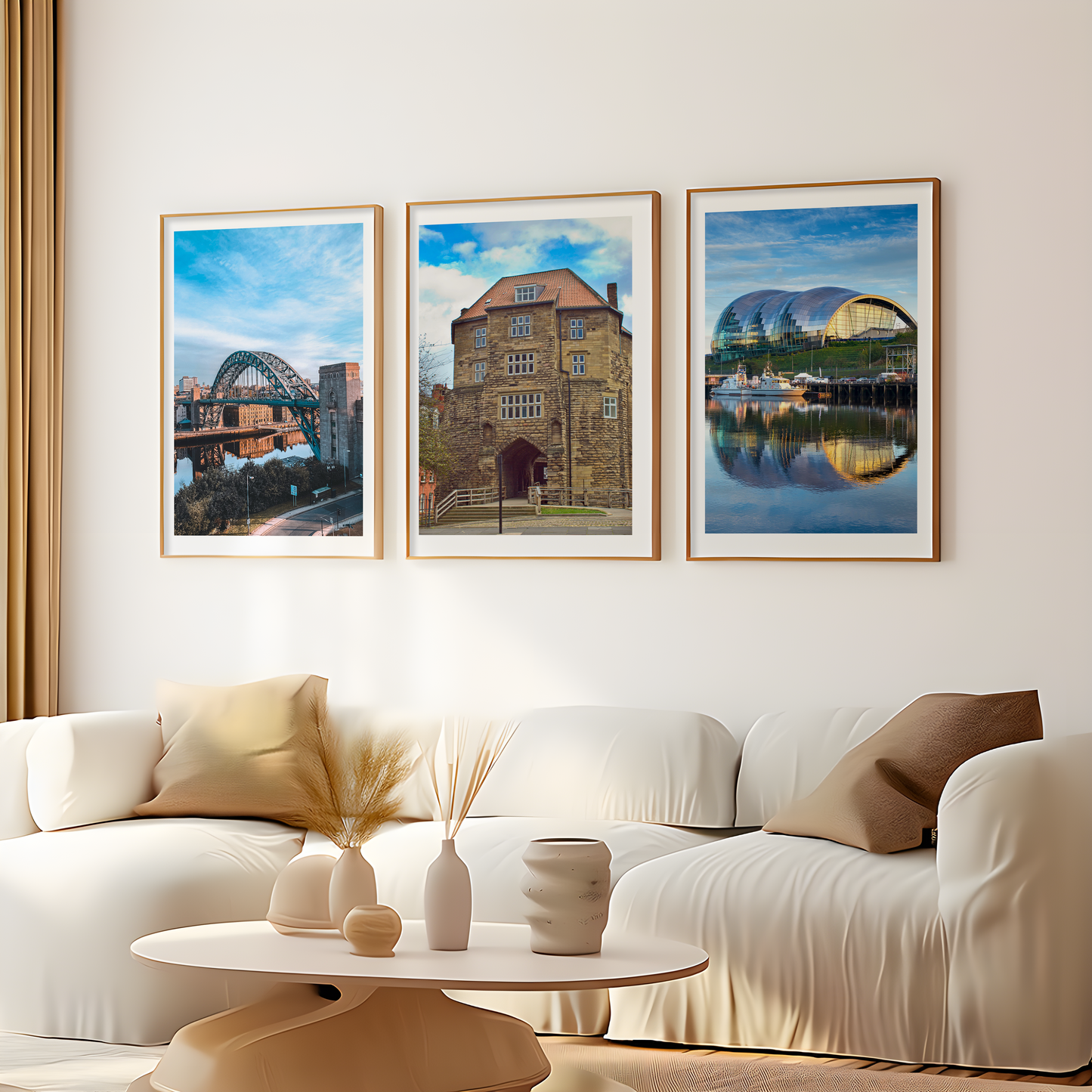 Set of 3 Newcastle city prints