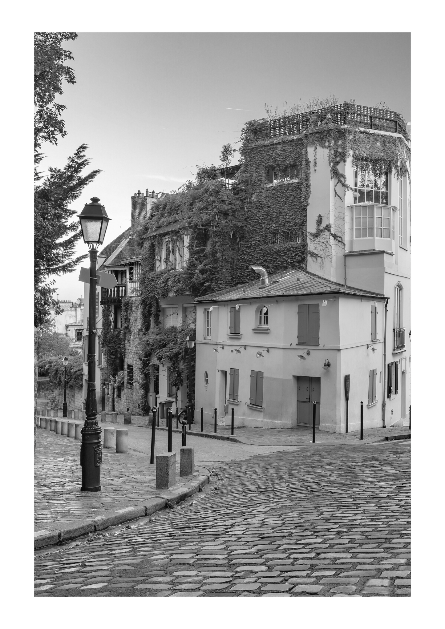 Set of 3 Paris city black and white prints