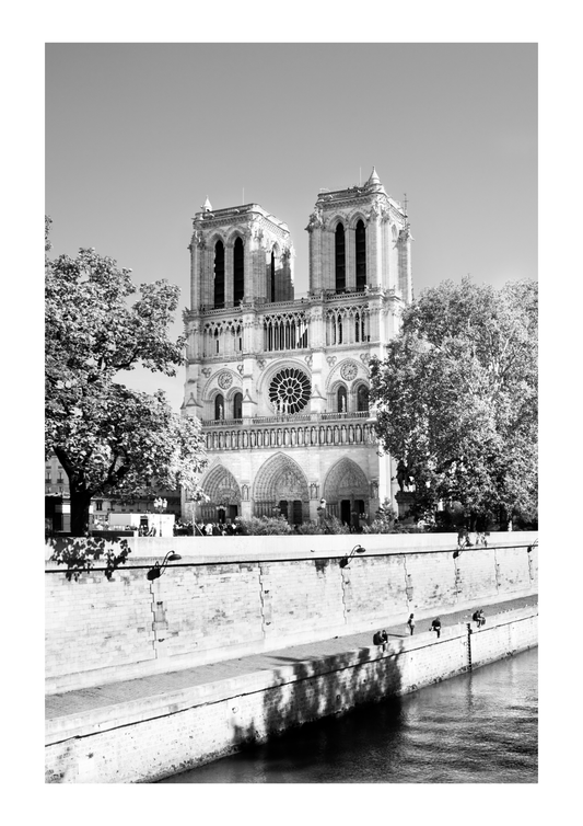Set of 3 Paris city black and white prints