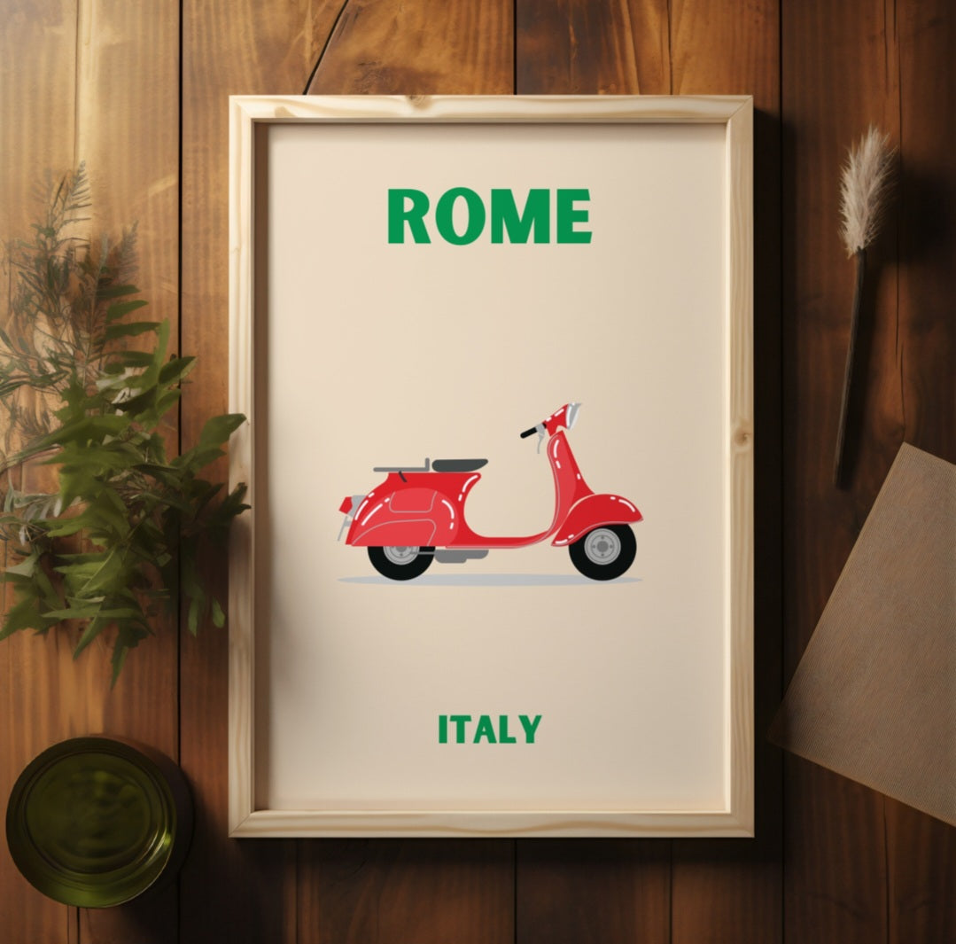 Rome Pop Art style travel print