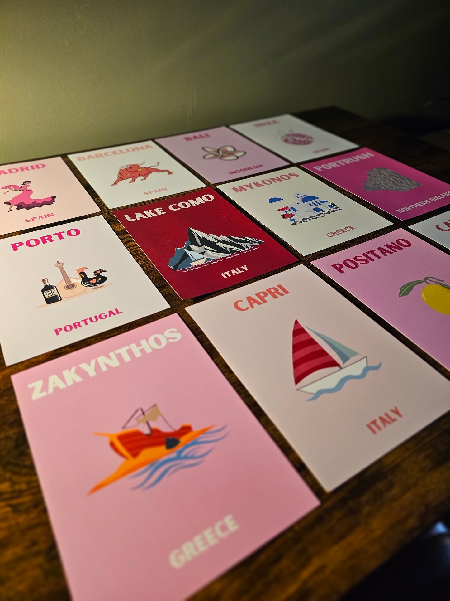 Pop Art style travel posters - ANY location, any colour!