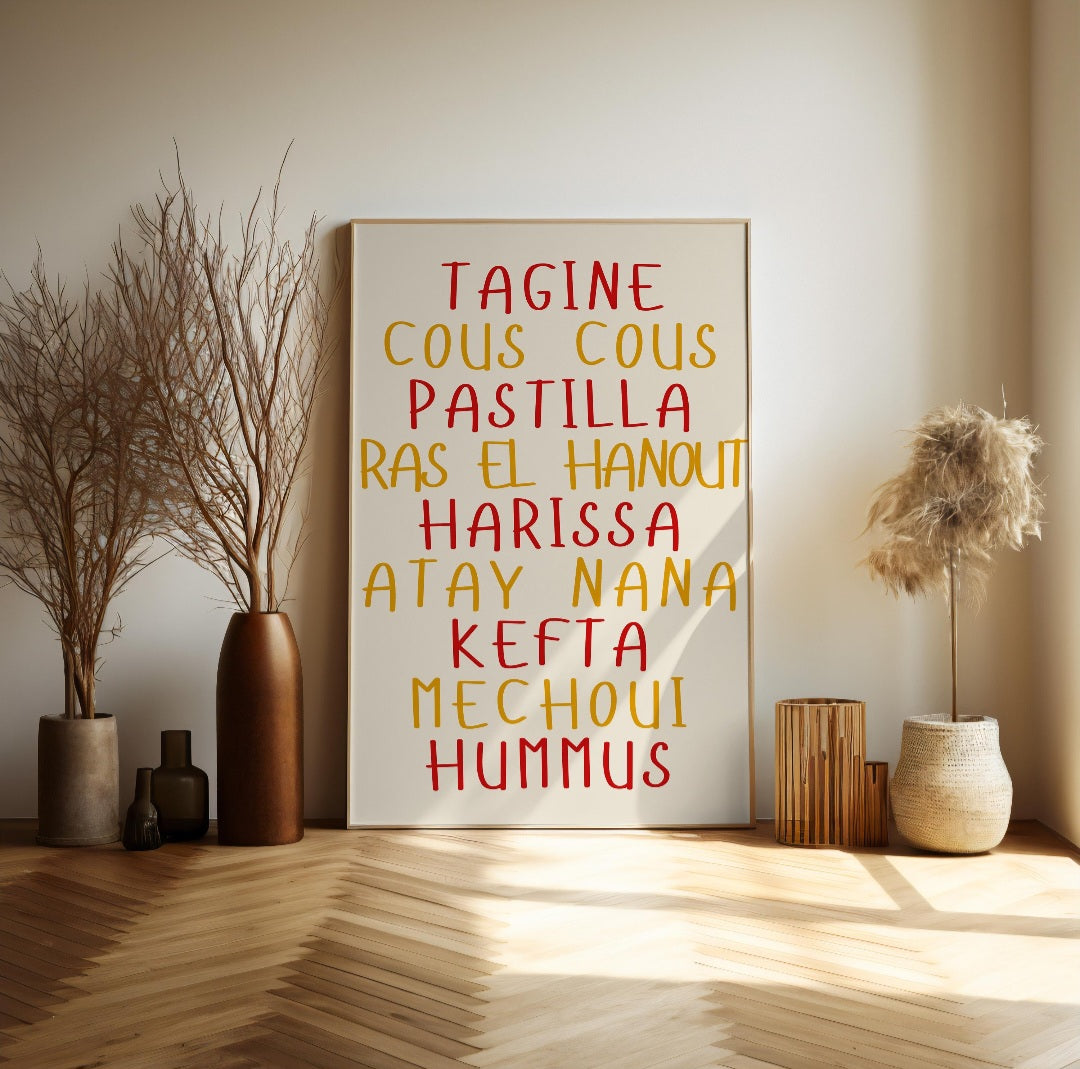 World cuisine food posters - any country.