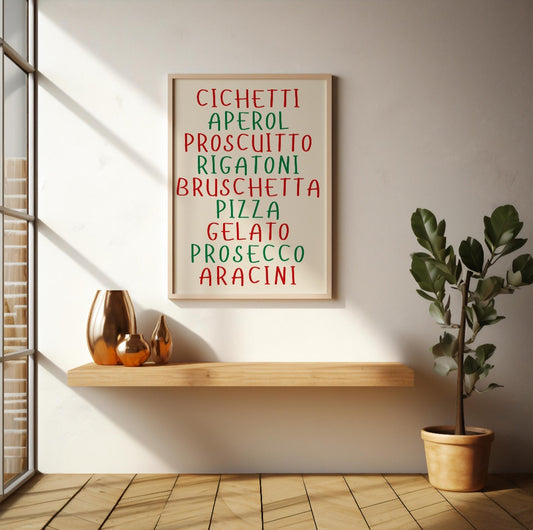 World cuisine food posters - any country.