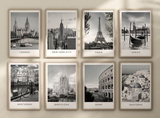 Set of 5 Travel prints - Any city!