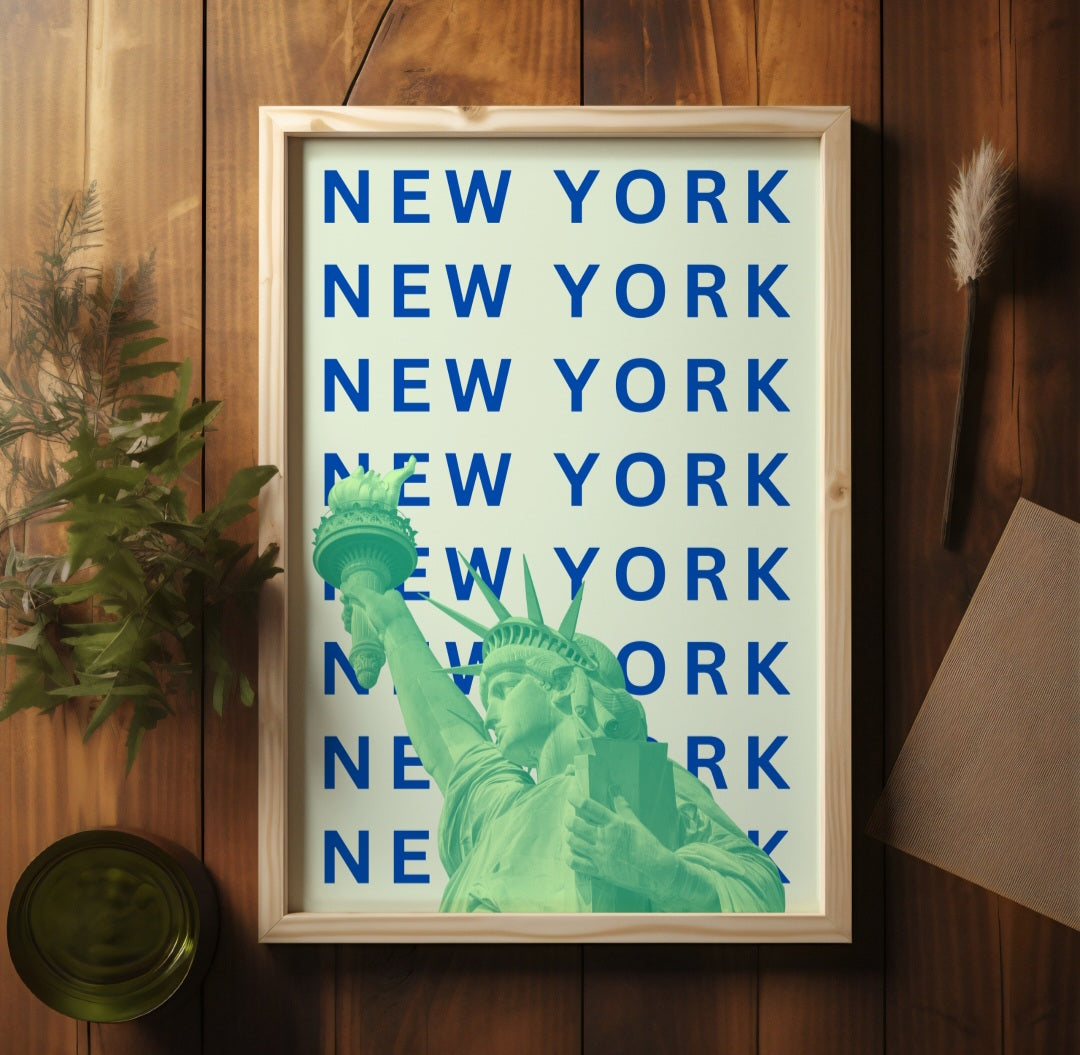 New York City pop art style poster