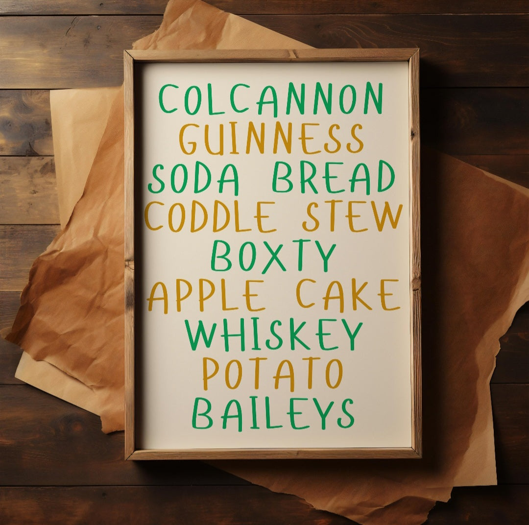 World cuisine food posters - any country.