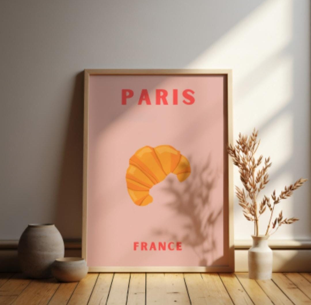 Paris Pop Art style travel print