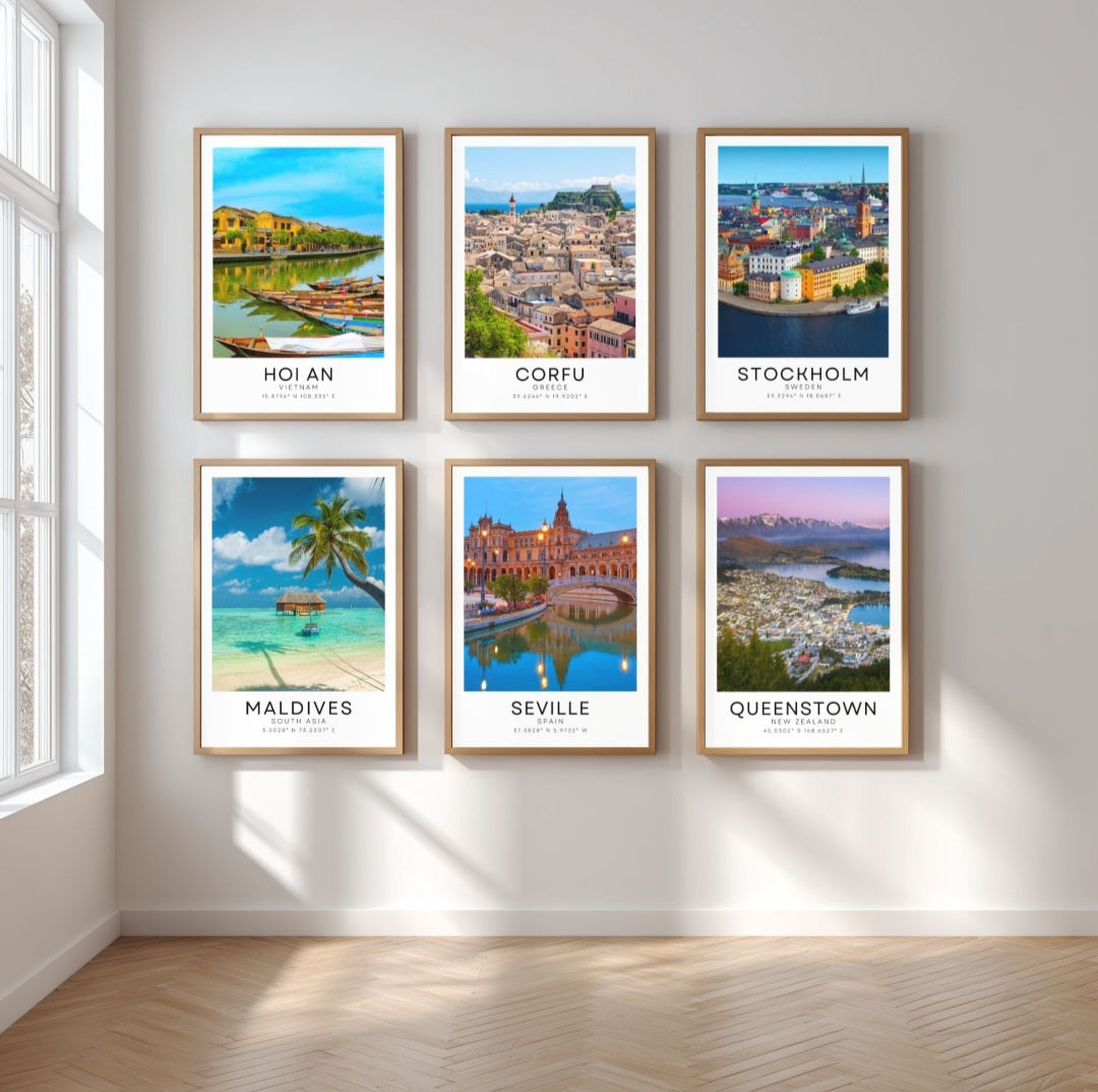 Colour travel posters - Any city!