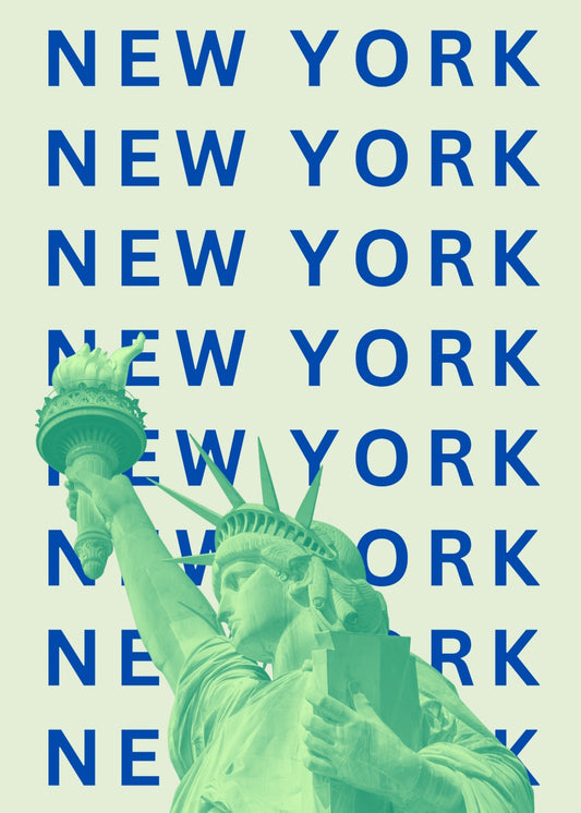 New York City pop art style poster