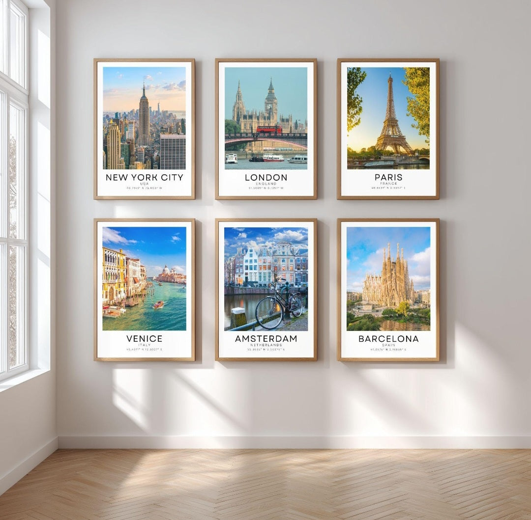 Colour travel posters - Any city!