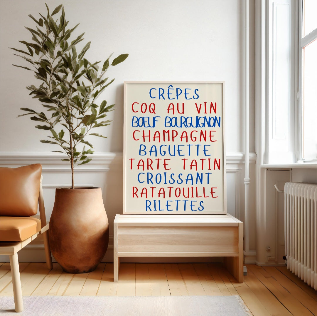 World cuisine food posters - any country.