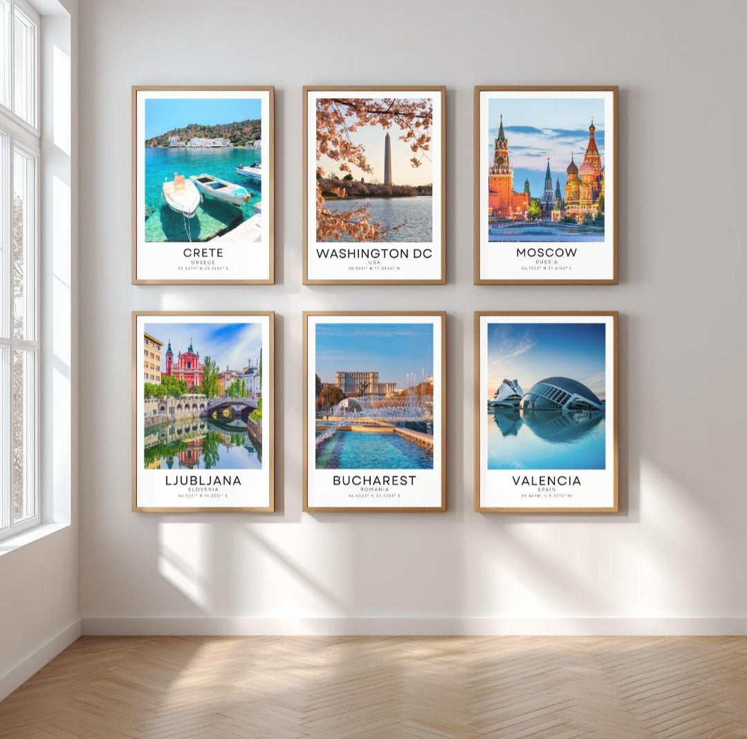 Colour travel posters - Any city!