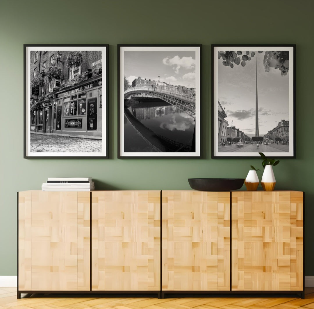 Set of 3 Dublin city prints