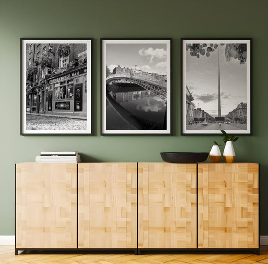 Set of 3 Dublin city prints