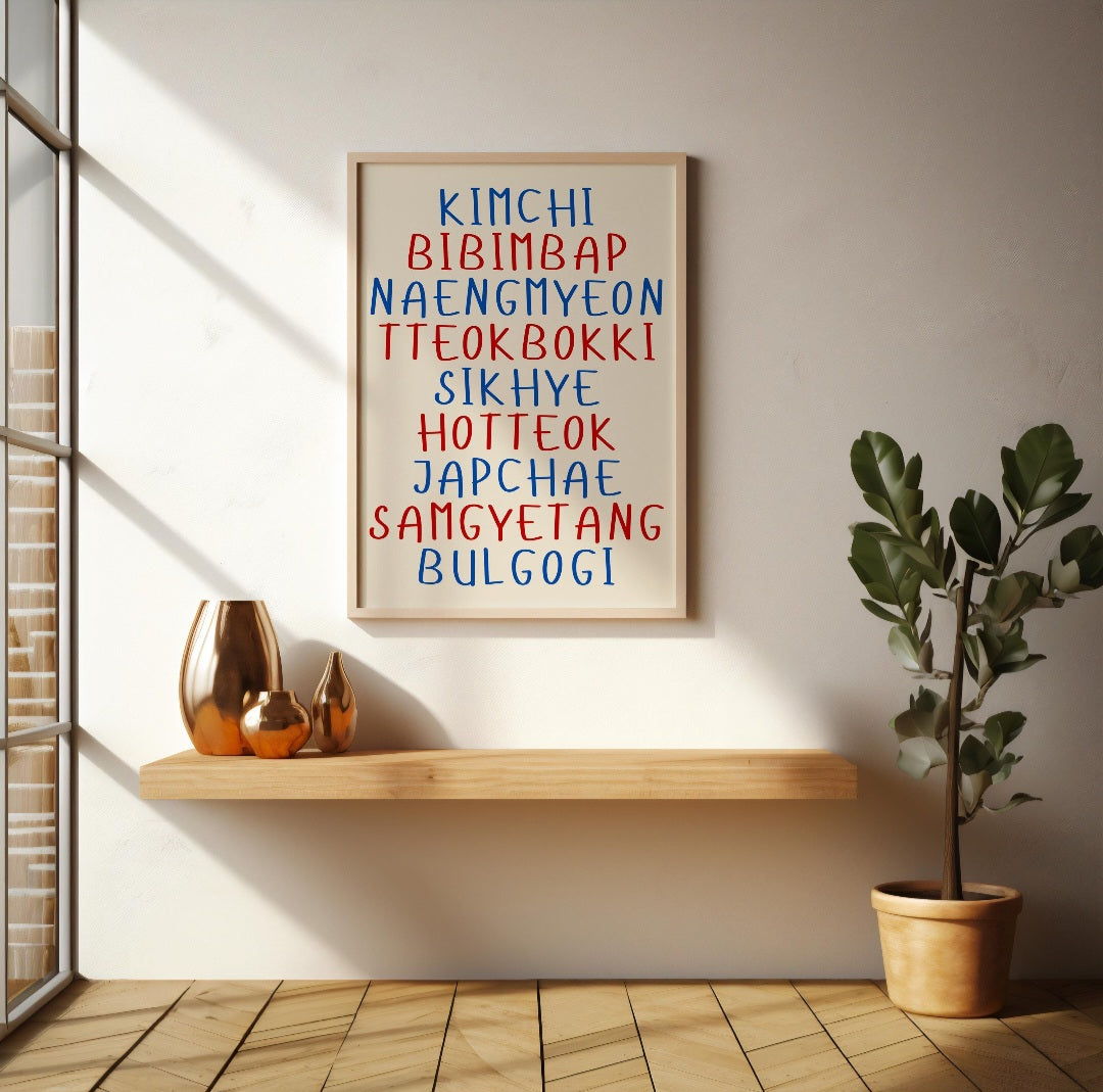 World cuisine food posters - any country.