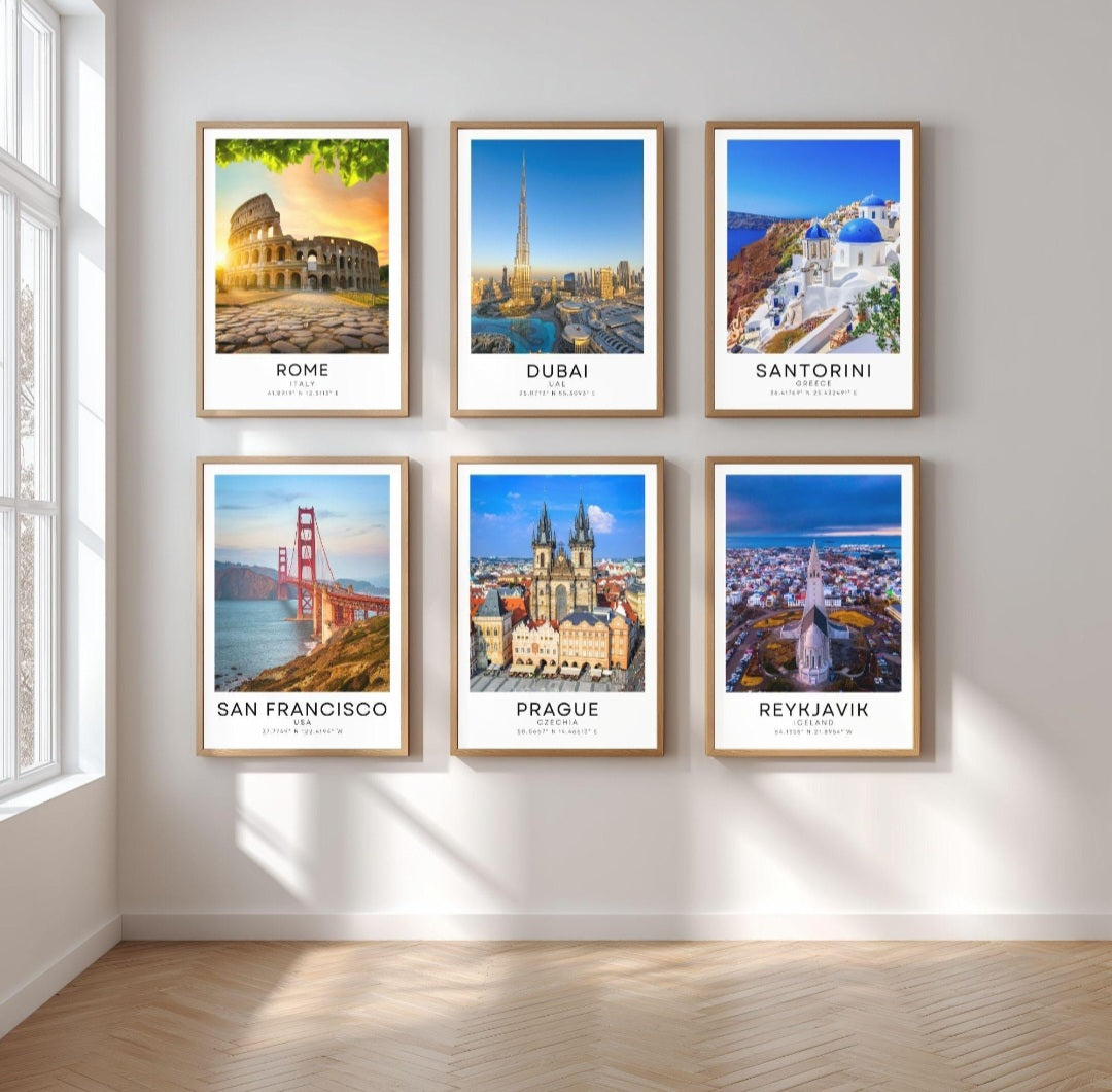 Colour travel posters - Any city!