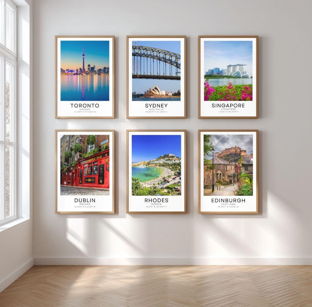 Colour travel posters - Any city!
