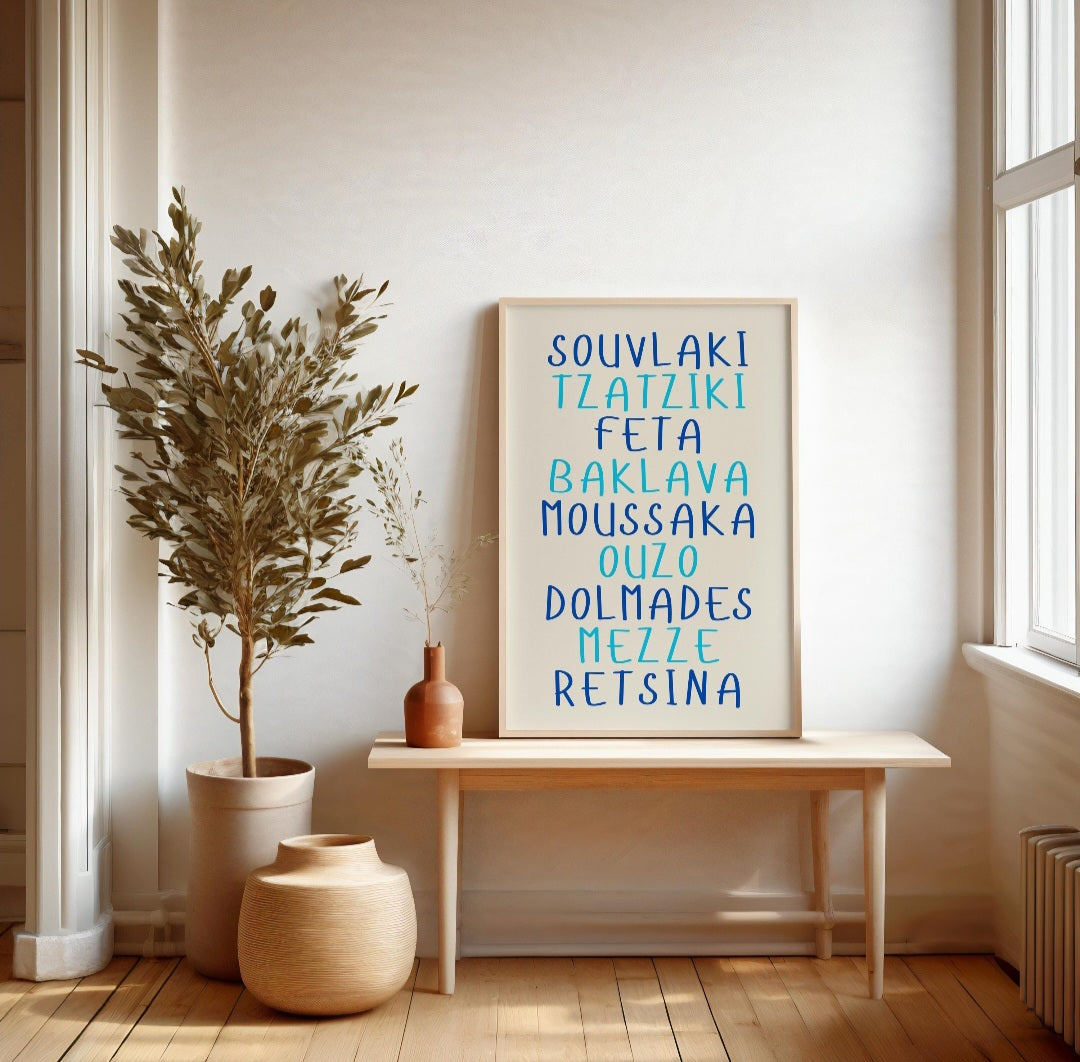 World cuisine food posters - any country.