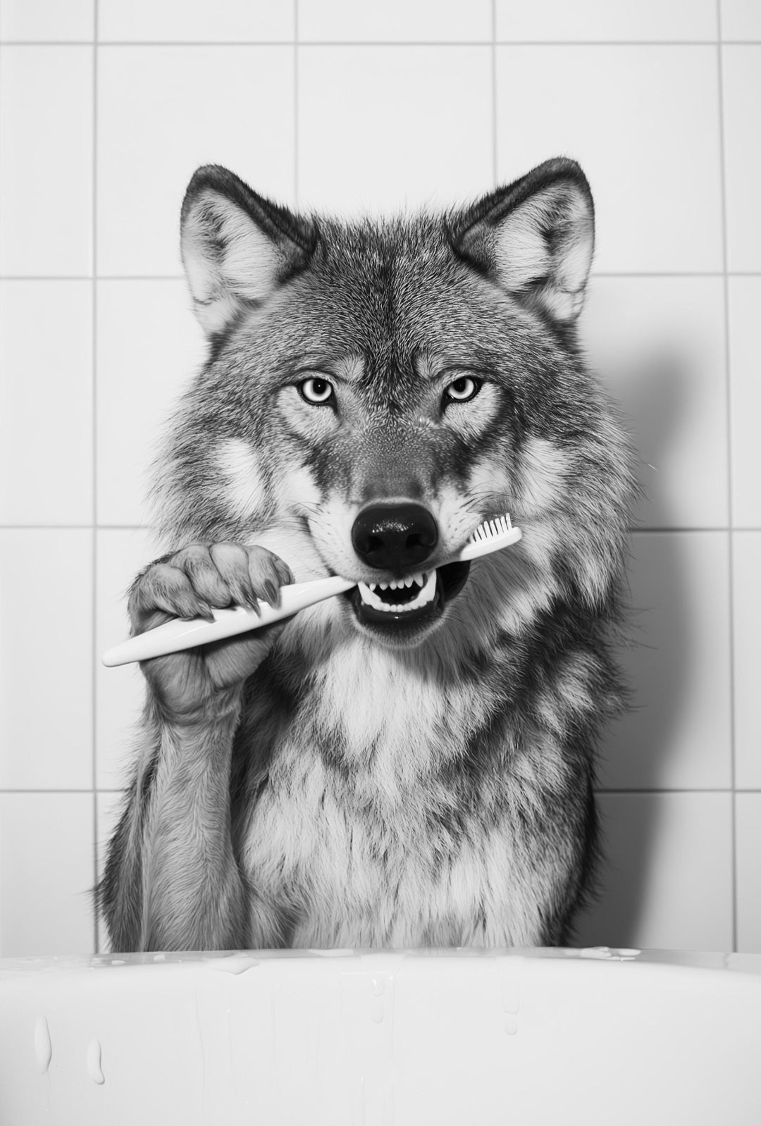 Animals brushing teeth posters. Choose from the animals displayed.
