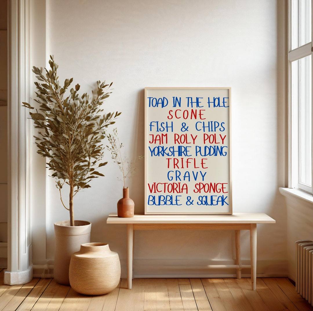 World cuisine food posters - any country.