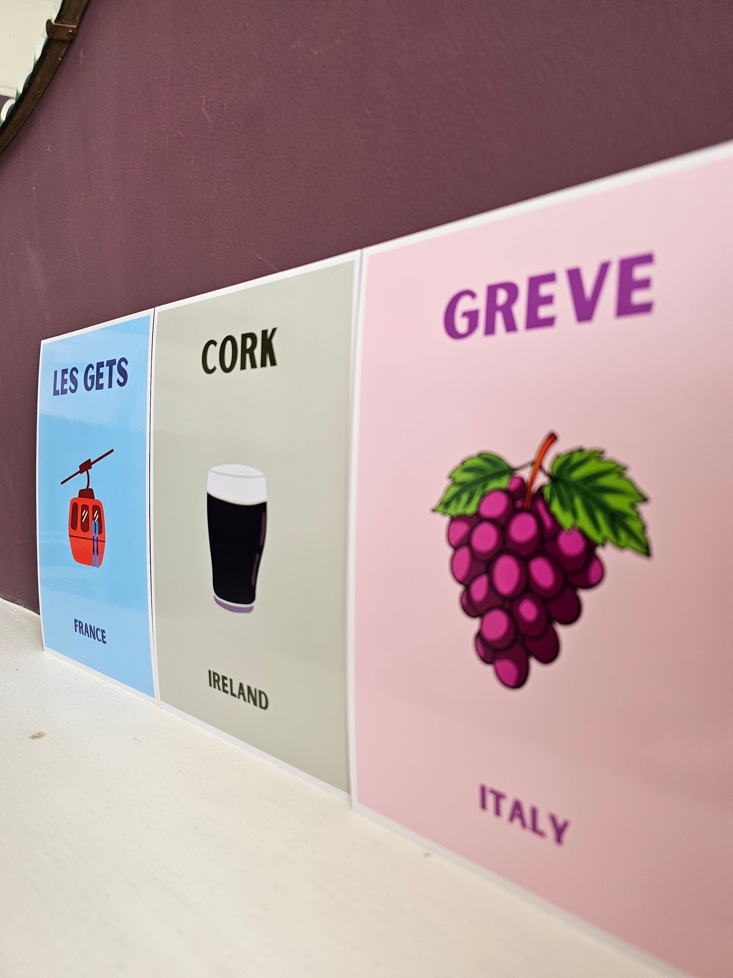 Pop Art style travel posters - ANY location, any colour!