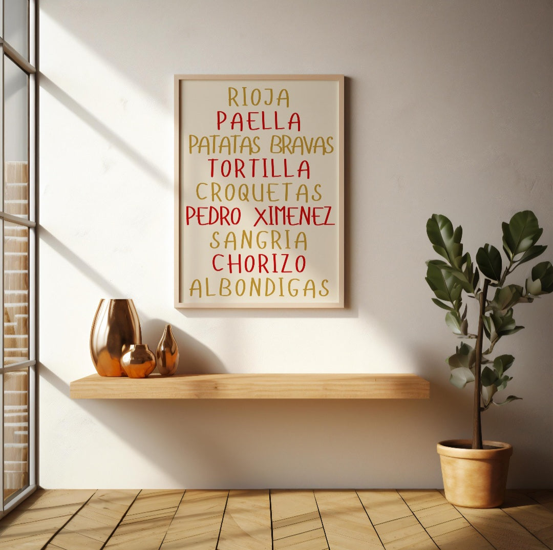 World cuisine food posters - any country.