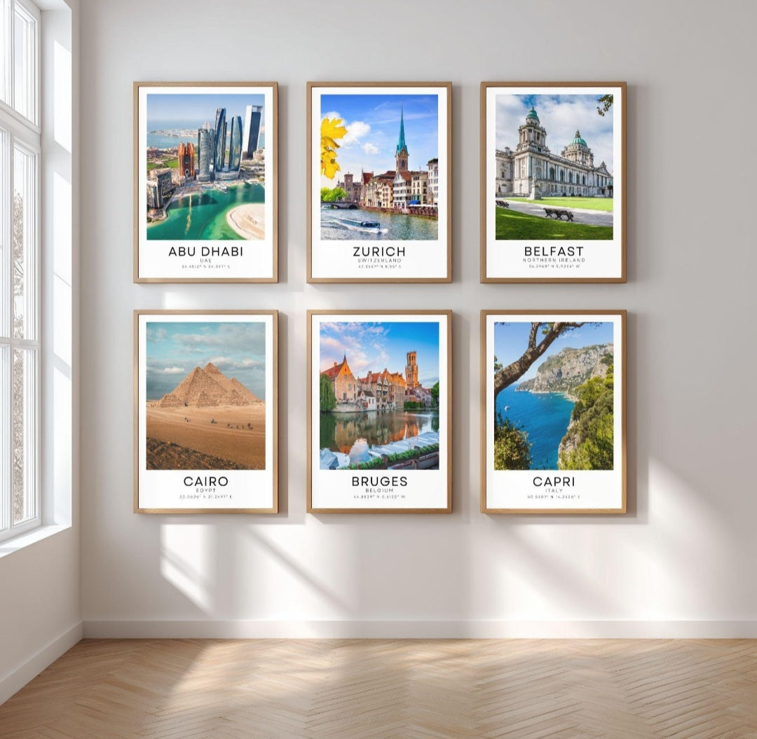Colour travel posters - Any city!