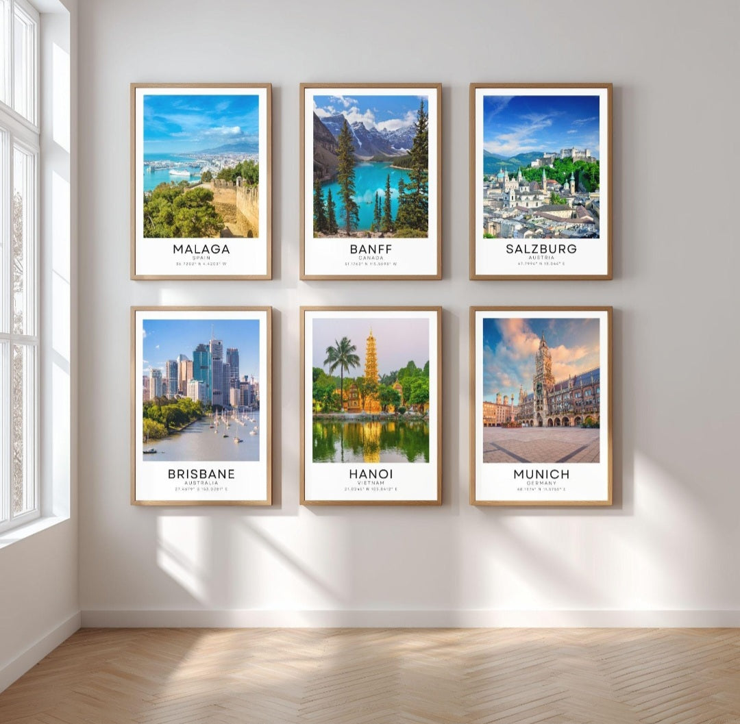 Colour travel posters - Any city!