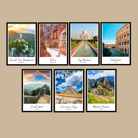 7 Modern Wonders of the World posters